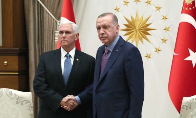 Μάικ Πενς και Ερντογάν συμφώνησαν κατάπαυση πυρός στη Συρία για 120 ώρες