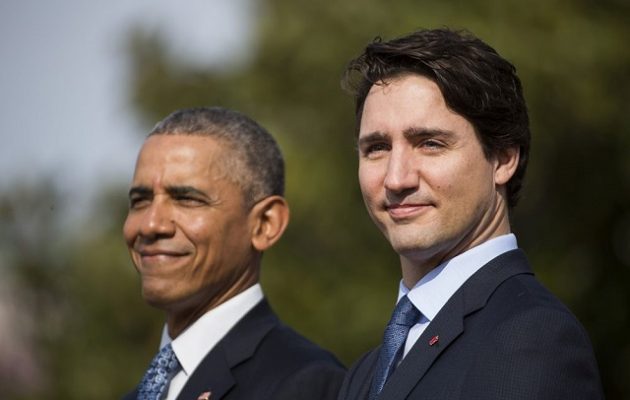 «Γραμμή» Ομπάμα υπέρ Τριντό στις καναδικές εκλογές της 21ης Οκτωβρίου