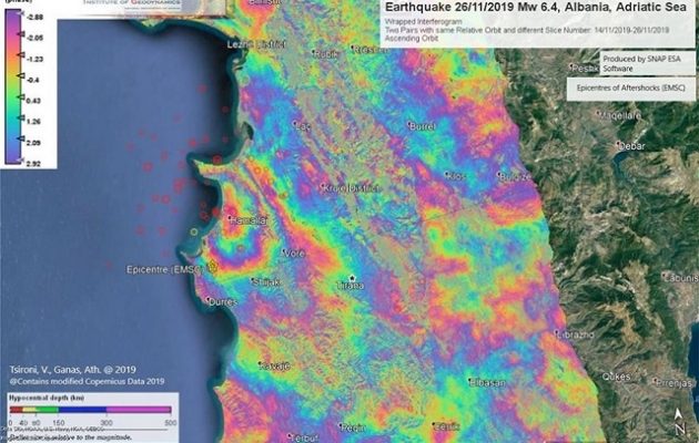 Σεισμός Αλβανία: Το έδαφος ανυψώθηκε πάνω από 8,4 εκατοστά στο Δυρράχιο