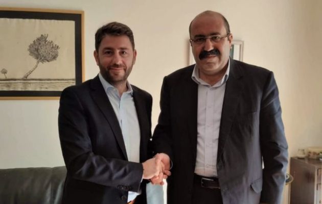 Ο Νίκος Ανδρουλάκης συναντήθηκε με τον συμπρόεδρο των Κούρδων της Συρίας