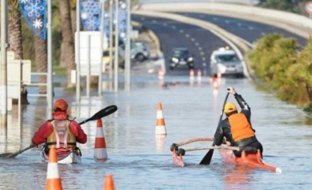 Νότια Γαλλία: 4.000 νοικοκυριά δίχως ρεύμα – Σοβαρές πλημμύρες στην Κυανή Ακτή