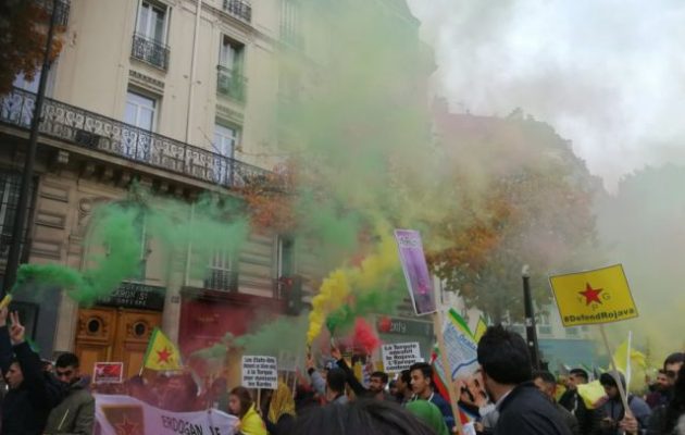Οι Κούρδοι φώναζαν στο Παρίσι: «Μετά τον Μπαγκντάντι έρχεται η σειρά του Ερντογάν»