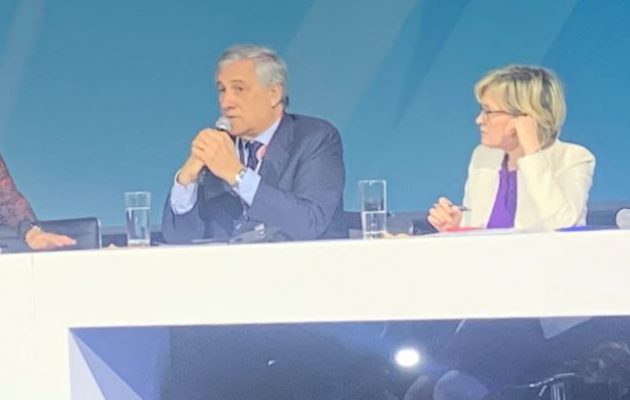 Αντόνιο Ταγιάνι: Πρέπει να σταματήσουμε την επιθετική στάση της Τουρκίας