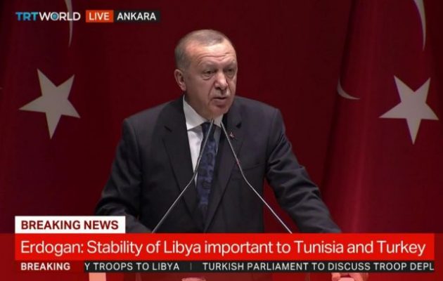 Ο Ερντογάν επιβεβαίωσε ότι η κυβέρνηση Σαράτζ είναι Τούρκοι της Λιβύης και Μουσουλμανική Αδελφότητα