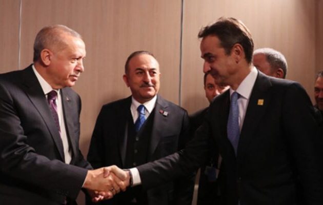 Ο Μητσοτάκης φέρεται να είπε στον Ερντογάν ότι το μνημόνιο Άγκυρας-Τρίπολης είναι άκυρο