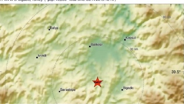 Σεισμός 4,8 Ρίχτερ στη δυτική Τουρκία