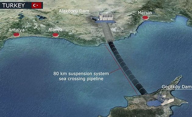 Εξερράγη ο αγωγός του Ερντογάν που θα μετέφερε νερό από την Τουρκία στα Κατεχόμενα