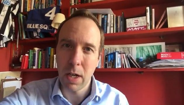 Διαγνώστηκε με κοροναϊό και ο Βρετανός υπουργός Υγείας