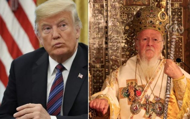 Ο Ντ. Τραμπ ευχήθηκε τηλεφωνικά «Χριστός Ανέστη» στον πατριάρχη Βαρθολομαίο