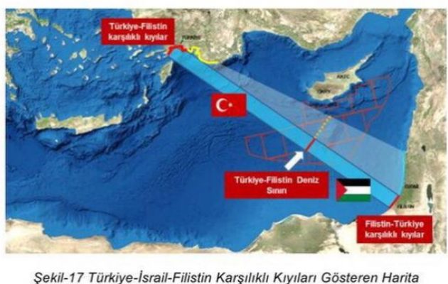 Αυτός είναι ο χάρτης «οριοθέτησης» ΑΟΖ Τουρκίας-Γάζας – Να τον διαψεύσει η Παλαιστινιακή Αρχή