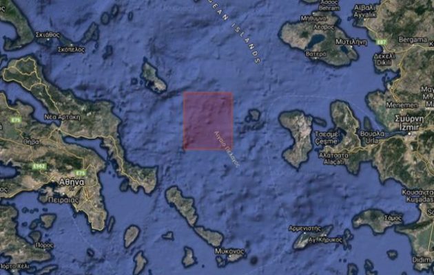 Η Τουρκία δέσμευσε για ασκήσεις με πραγματικά πυρά την «καρδιά» του Αιγαίου