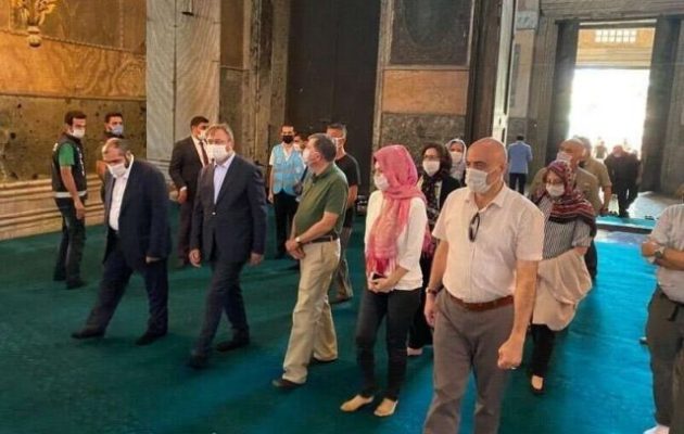 Ο Αμερικανός πρεσβευτής στην Τουρκία επισκέφθηκε την Αγία Σοφία