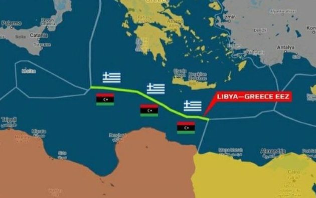 «Αυτή είναι η ΑΟΖ Ελλάδας-Λιβύης» λέει ο Λιβυκός Εθνικός Στρατός (LNA)