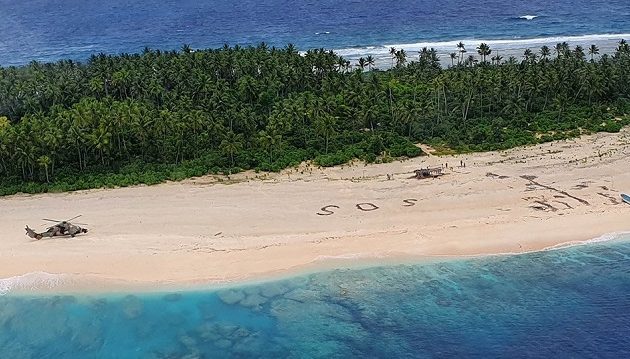 Πώς σώθηκαν τρεις ναυαγοί που είχαν χαθεί για μέρες σε νησί του Ειρηνικού