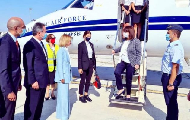 Στην Κύπρο η Πρόεδρος της Δημοκρατίας Κ. Σακελλαροπούλου