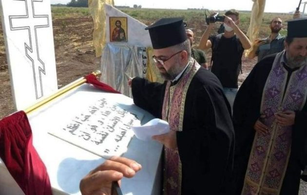 Συρία: Σε πανηγυρική τελετή μπήκε ο θεμέλιος λίθος του αντιγράφου της Αγίας Σοφίας στη Σελευκόβηλο