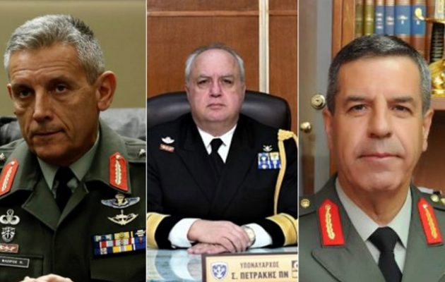 Ο Μητσοτάκης συναντήθηκε στο Μαξίμου με τους Αρχηγούς των Ενόπλων Δυνάμεων