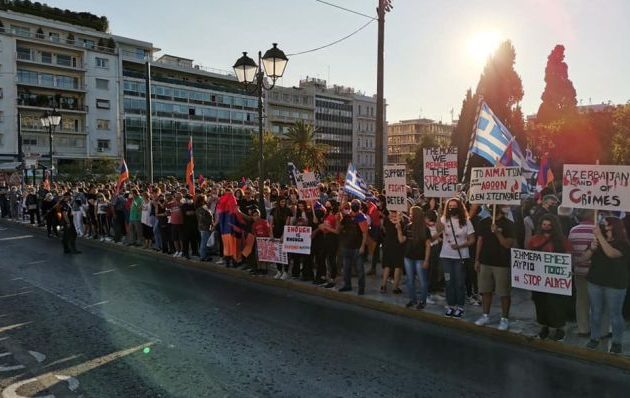 Αρμένιοι της Ελλάδας και Έλληνες διαδήλωσαν την αλληλεγγύη τους στον λαό του Αρτσάχ