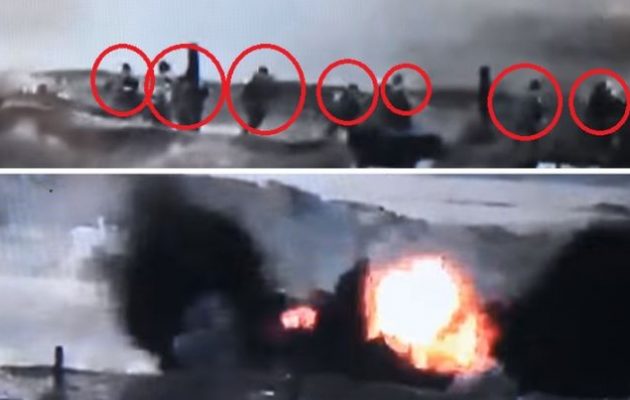 Αζέροι Τούρκοι εγκαταλείπουν οχυρωματική θέση και σκοτώνονται από αρμενικούς όλμους (βίντεο)
