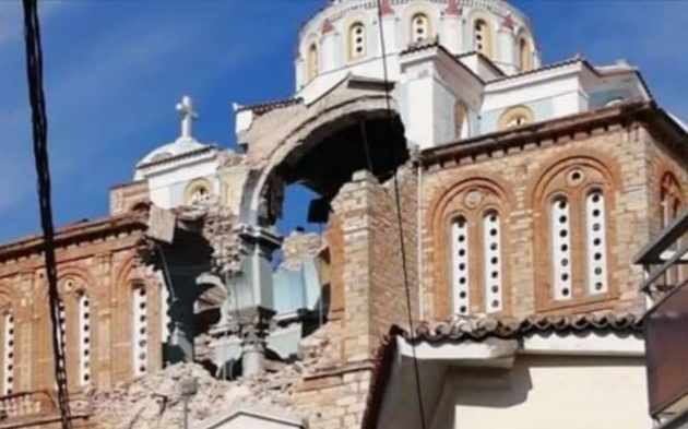 Ισχυρός σεισμός: Η Σάμος άντεξε – Κατέρρευσε ο θόλος της εκκλησίας στο Καρλόβασι