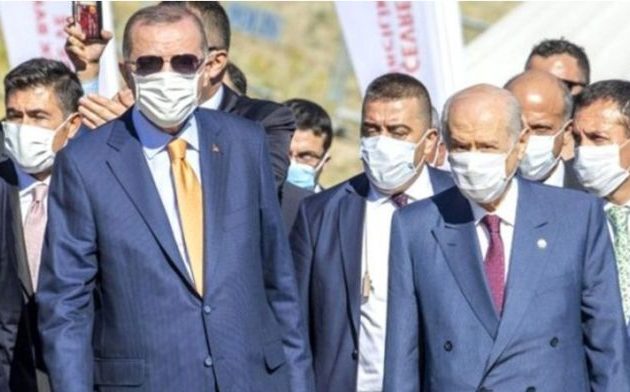 Στην κατεχόμενη Κύπρο για «πικνίκ» ο Ερντογάν και ο «Γκρίζος Λύκος» Μπαχτσελί