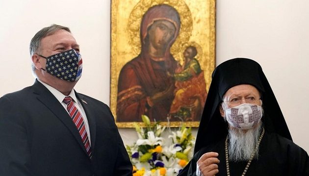 Πόμπεο σε Βαρθολομαίο: Το Οικουμενικό Πατριαρχείο είναι βασικός εταίρος