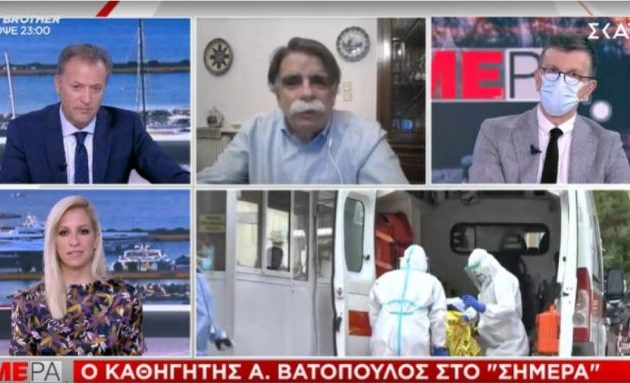 Βατόπουλος: Υπάρχει πιθανότητα παράτασης του γενικού lockdown -Τι είπε για Θεσσαλονίκη