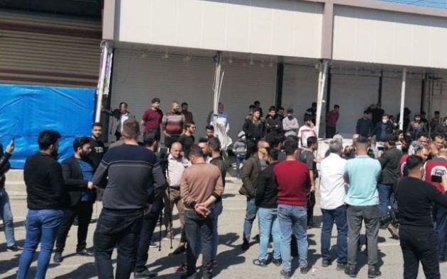 Διαμαρτυρία καταστηματαρχών στο Κιρκούκ του Ιράκ κατά του λοκντάουν
