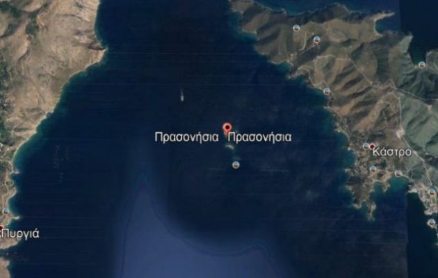 Τουρκική θαλαμηγός προσάραξε σε ξέρα στις Οινούσσες