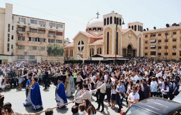 Ελληνορθόδοξη Κυριακή των Βαΐων στο Χαλέπι της Συρίας