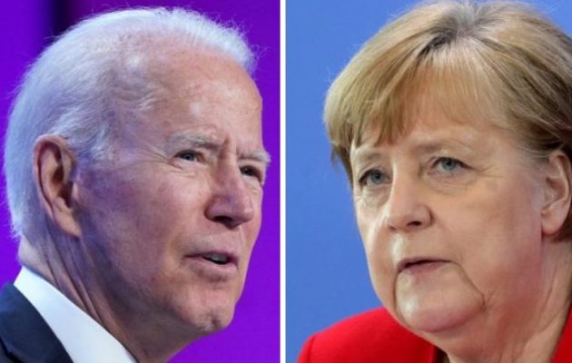 Ο Μπάιντεν είπε στη Μέρκελ ότι η Ρωσία δεν πρέπει να χειραγωγεί τις ροές φυσικού αερίου