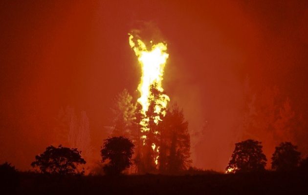 Αναζωπυρώσεις της φωτιάς σε Βόρεια Εύβοια και Γορτυνία