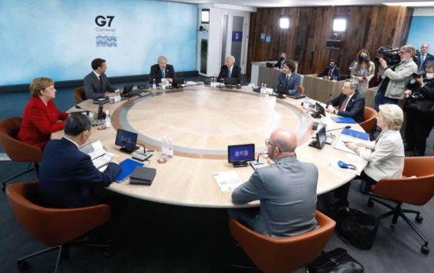 Έκλεισαν την AUKUS πίσω από την πλάτη του Μακρόν στη G7 στην Κορνουάλη