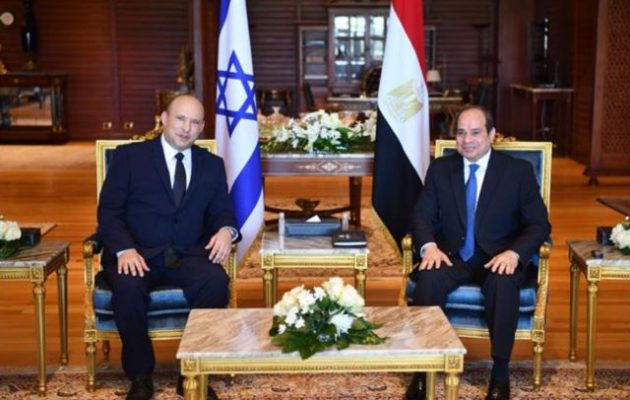 Ο πρωθυπουργός του Ισραήλ συναντιέται με τον πρόεδρο της Αιγύπτου