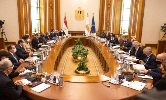 Ιστορική 1η Διακυβερνητική Σύνοδος Κύπρου-Αιγύπτου παρουσία Αναστασιάδη και Αλ Σίσι