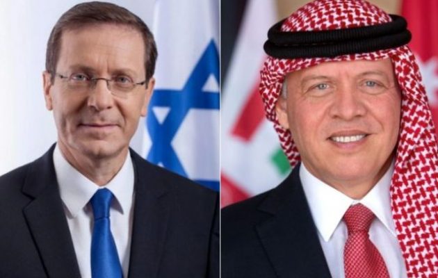 Ένα ολόκληρο βράδυ πέρασε ο πρόεδρος του Ισραήλ στο παλάτι του βασιλιά της Ιορδανίας – Τι συζήτησαν