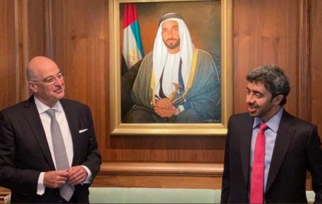 Ο Νίκος Δένδιας συναντήθηκε με τον ΥΠΕΞ των Εμιράτων στην Ουάσιγκτον