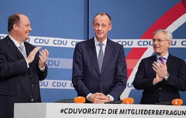 O «αιώνιος» αντίπαλος της Μέρκελ Φρίντριχ Μερτς νέος πρόεδρος του CDU