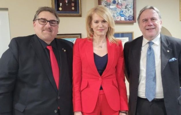 Τζάκρη και Κατρούγκαλος στα κεντρικά της AHEPA με τον Μωσαΐδη