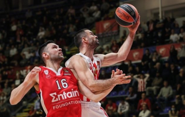 Έχασε στο Βελιγράδι ο Ολυμπιακός από τον Ερυθρό Αστέρα 81-76