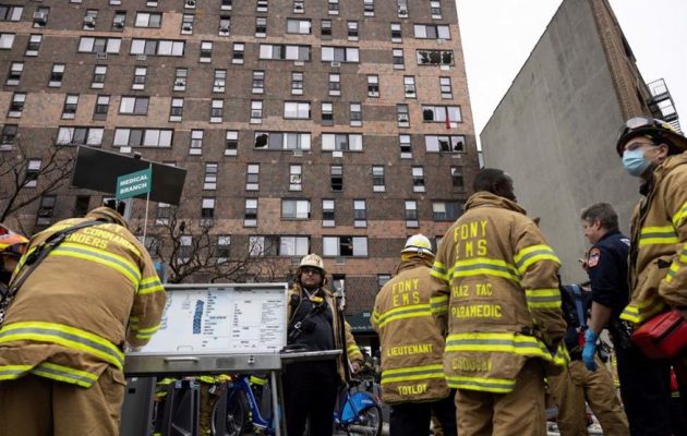 Τραγωδία στη Νέα Υόρκη: Τουλάχιστον 19 νεκροί σε πυρκαγιά σε κτίριο στο Μπρονξ