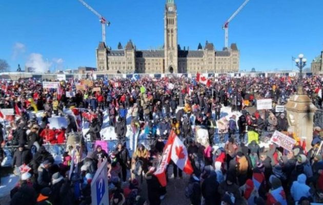 Δεν «διαλύεται» η διαμαρτυρία στον Καναδά κατά του υποχρεωτικού εμβολιασμού