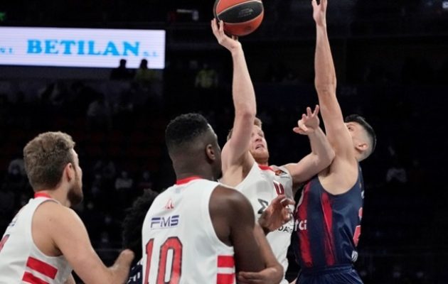Euroleague: Πέρασε νικηφόρα από τη Βιτόρια ο Ολυμπιακός 72-62 τη Μπασκόνια