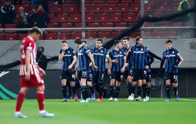 Βαριά ήττα 3-0 από την Αταλάντα και αποκλεισμός για τον Ολυμπιακό