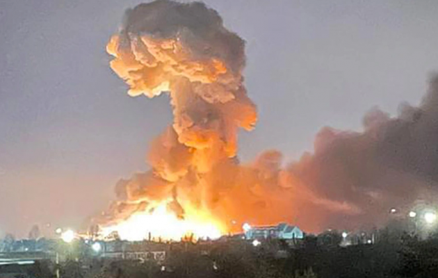 Ισχυρή έκρηξη σε δεξαμενές καυσίμων στο Κίεβο