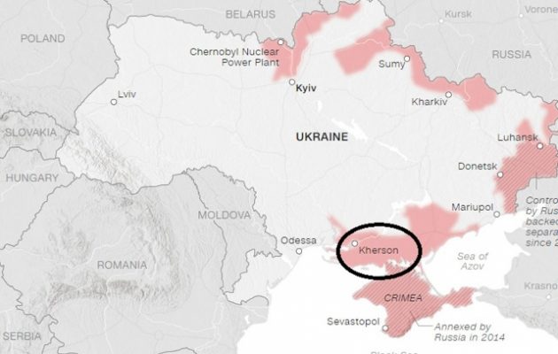 Οι Ρώσοι μπήκαν στη Χερσώνα