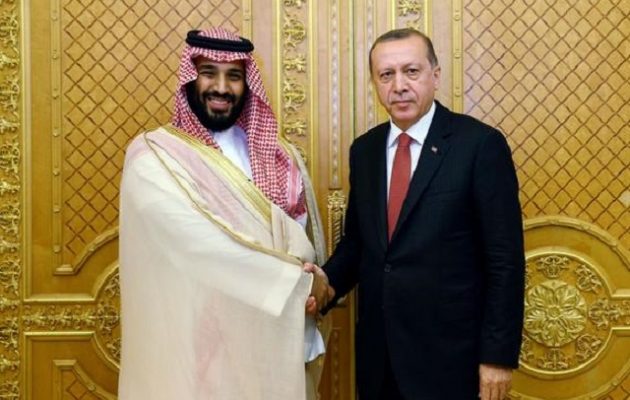 Eπίθεση φιλίας του «υπό πίεση» Ερντογάν στη Σαουδική Αραβία