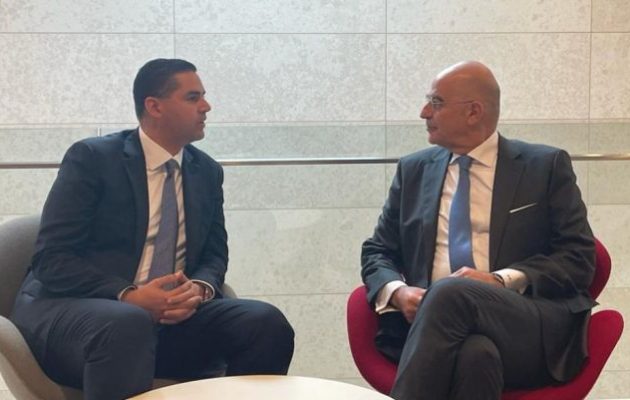 Συνάντηση Ν. Δένδια με τον Μαλτέζο ομόλογό του Ίαν Μποργκ