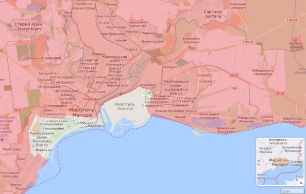 Οι Ρώσοι δεν έχουν καταλάβει όλη τη Μαριούπολη – Το Azovstal αντιστέκεται