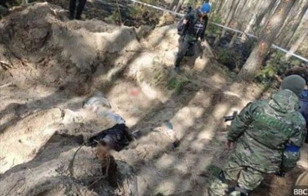 BBC: Ομαδικός τάφος με μέλη οικογένειας κοντά στο Κίεβο (φωτο)